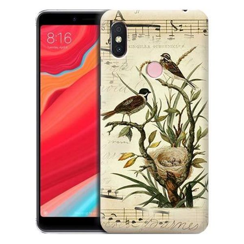 Накладка силиконовая BoraSCO ArtWorks Xiaomi Redmi S2 Птицы фото 